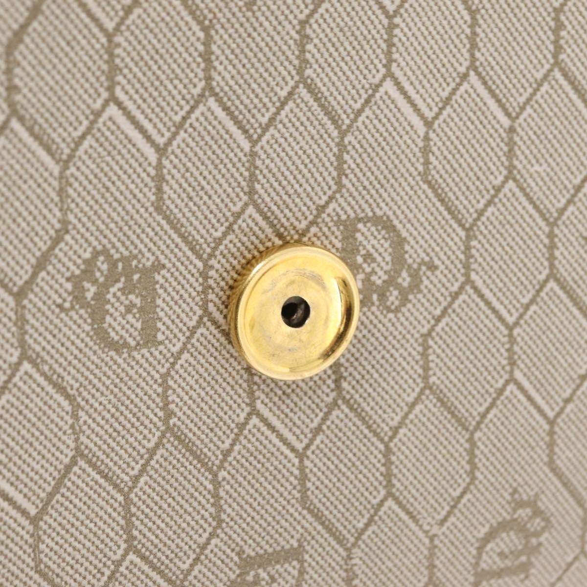 Christian Dior Vintage Honeycomb Canvas, Beige, Canvas, Shoulder Bag
