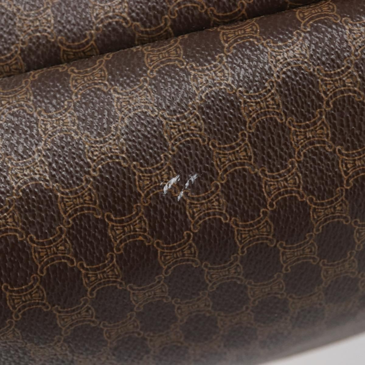Celine Macadam Canvas and Leather, Brown, Canvas, Tote Bag