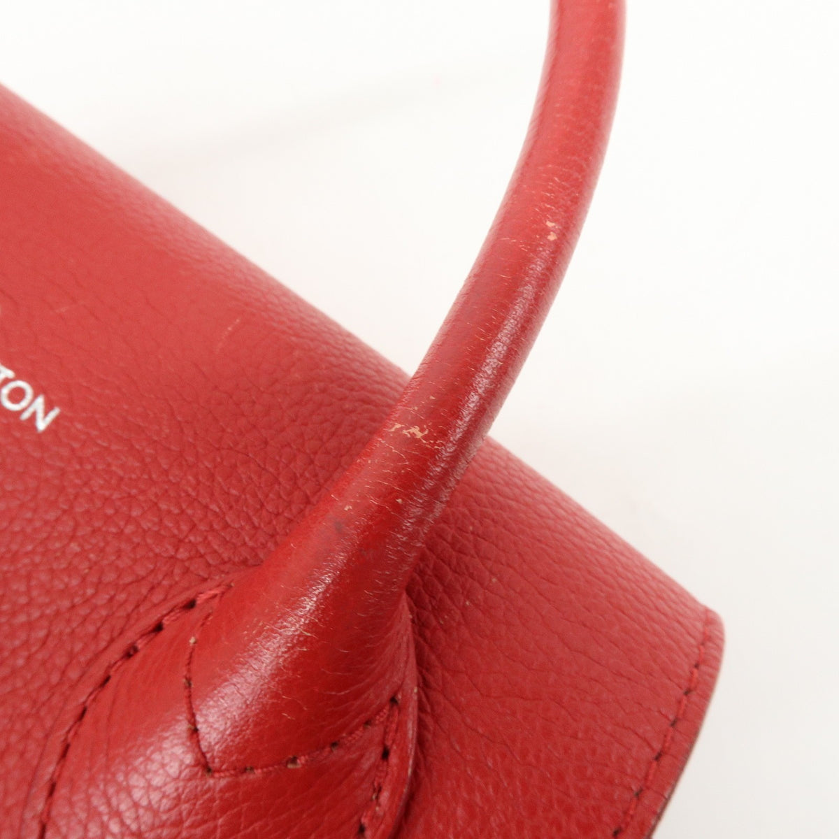 Louis Vuitton Lockme Leather, Red, Leather, Backpack