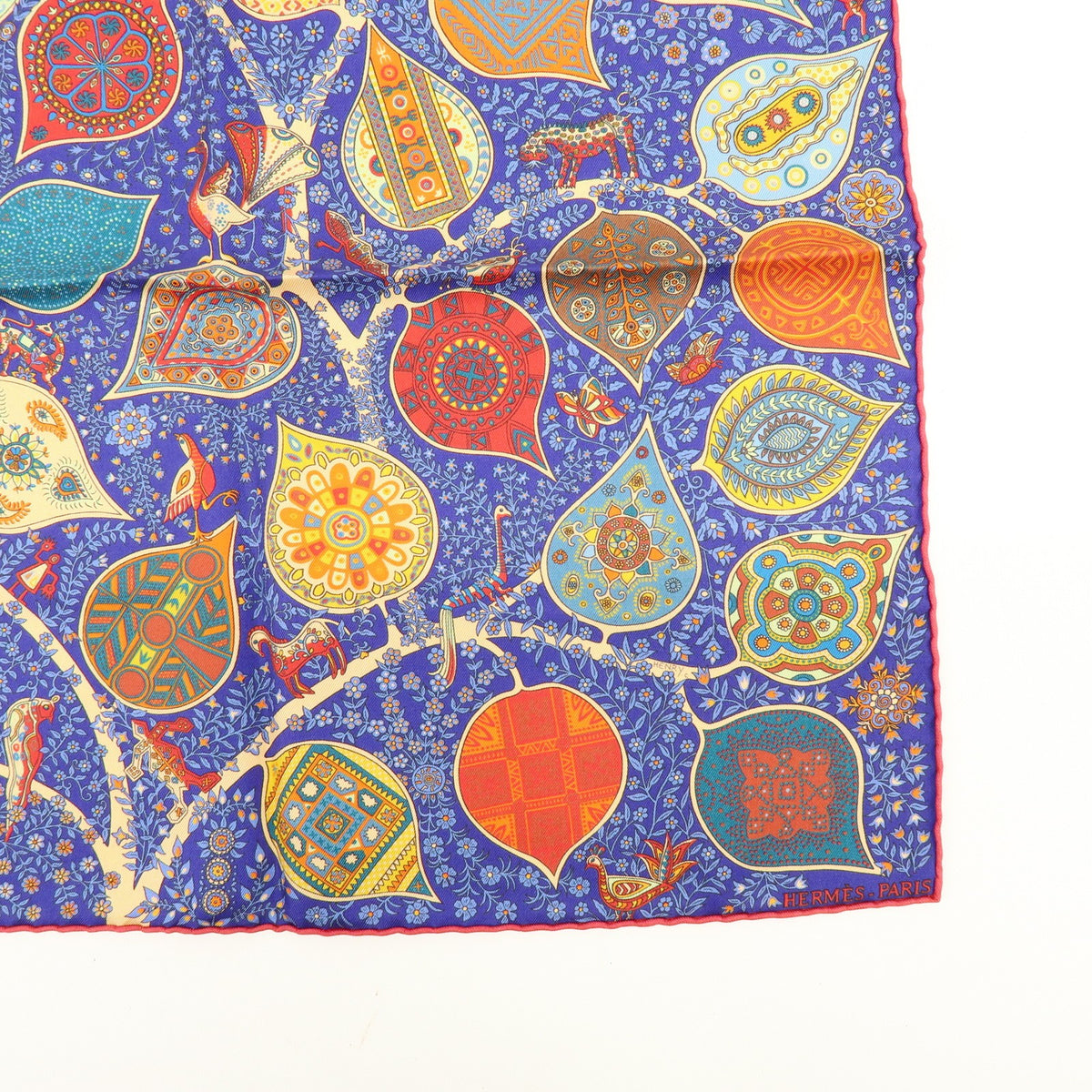 Hermes Carré 45 Les Capucines 100% Silk, Multicolour, Silk, Scarf