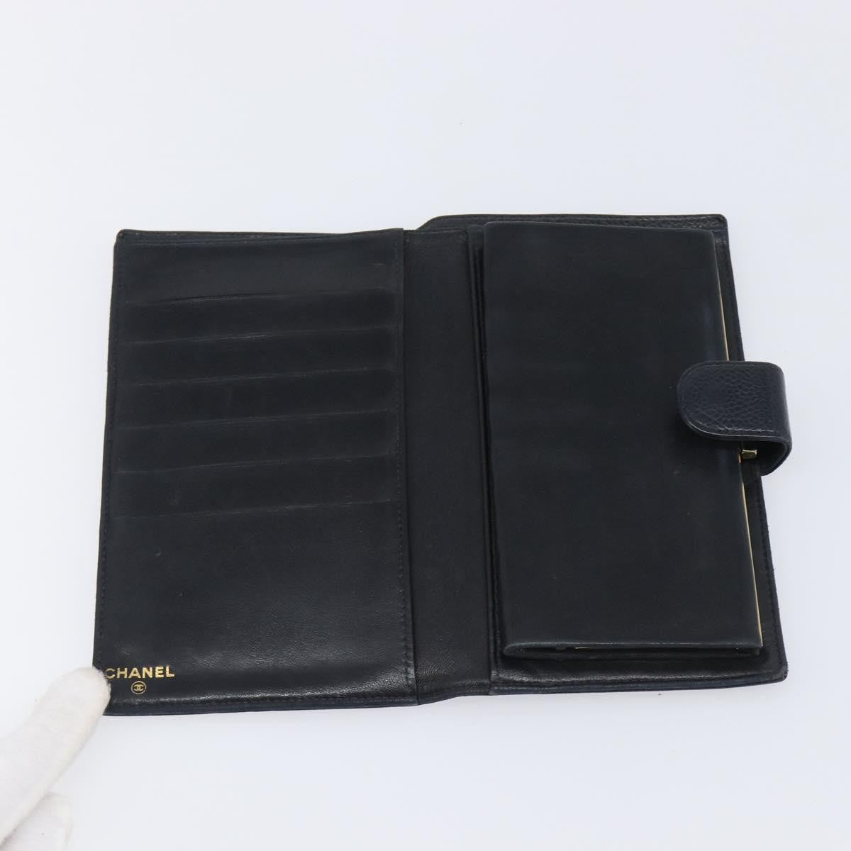 Chanel Timeless CC French Leather, Black, Calfskin, Wallet