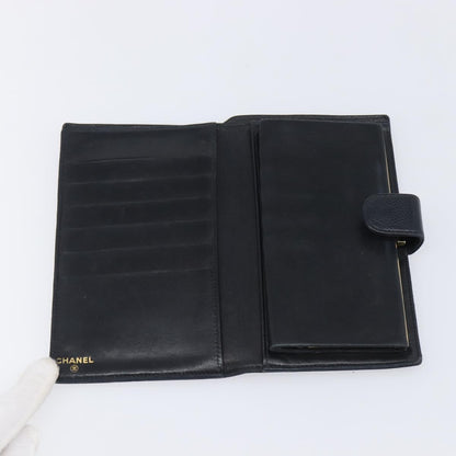 Chanel Timeless CC French Leather, Black, Calfskin, Wallet