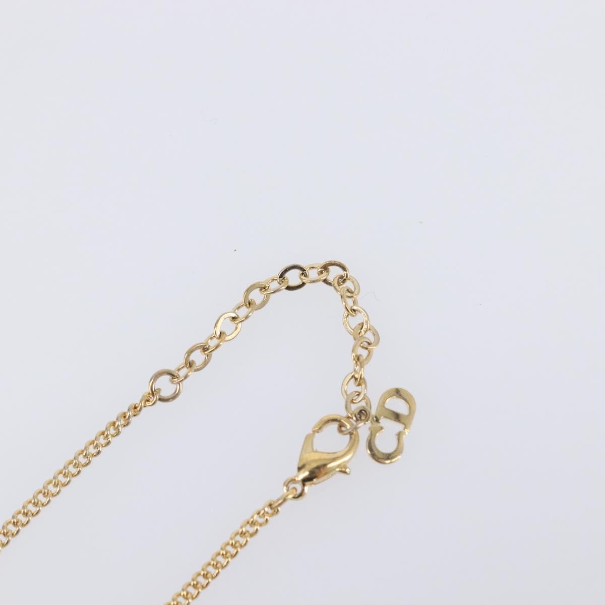 Christian Dior Clair D Lune Pendant Metal with Crystals, Gold, Metal, Necklace