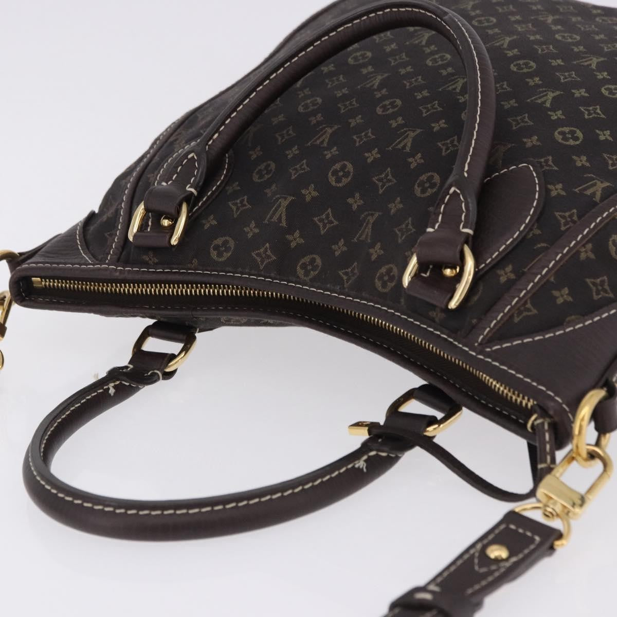 Louis Vuitton Angele Mini Lin, Brown, Canvas, Handbag
