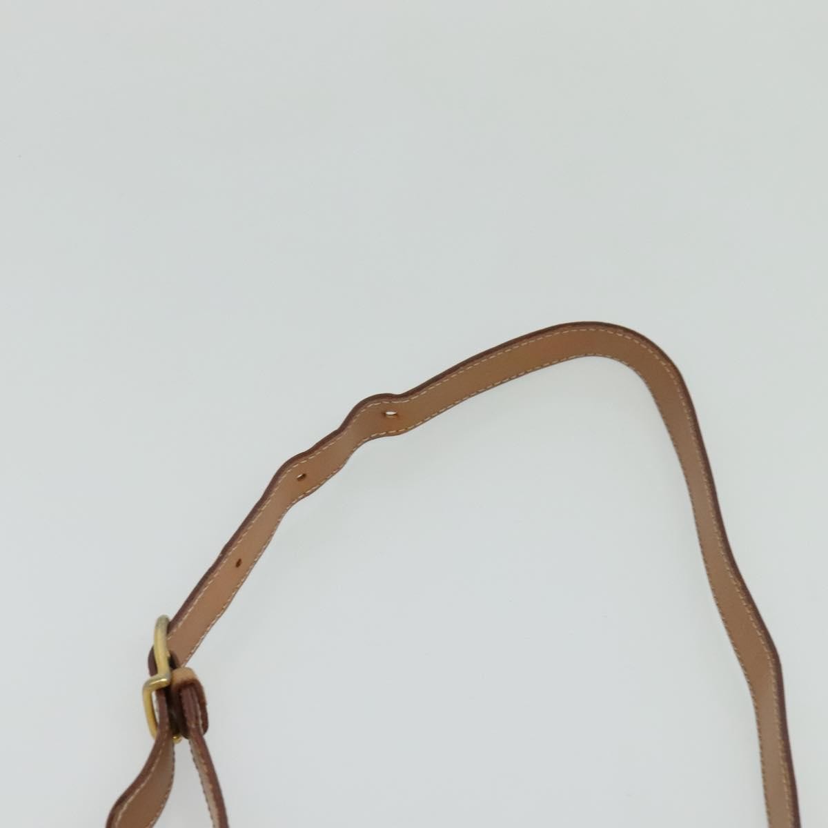 Celine Vintage Macadam Circle Logo Canvas and Leather, Brown, Canvas, Shoulder Bag