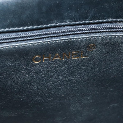 Chanel CC Envelope Flap Patent Leather, Black, Patent Leather, Clutch