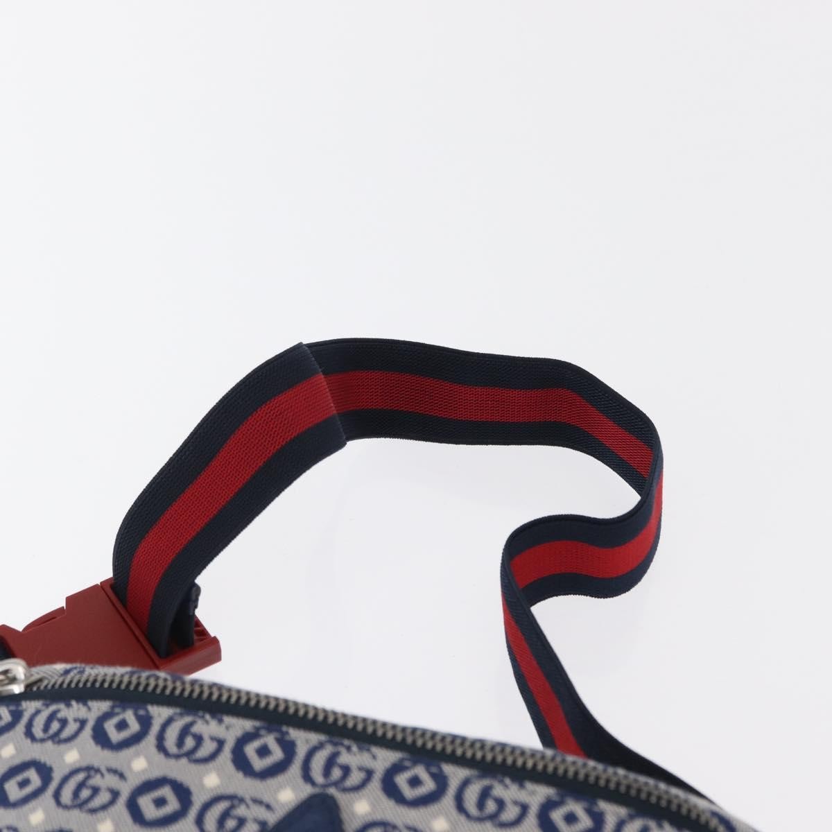 Gucci Children's Belt Printed GG Coated Canvas, Navy, Canvas, Handbag