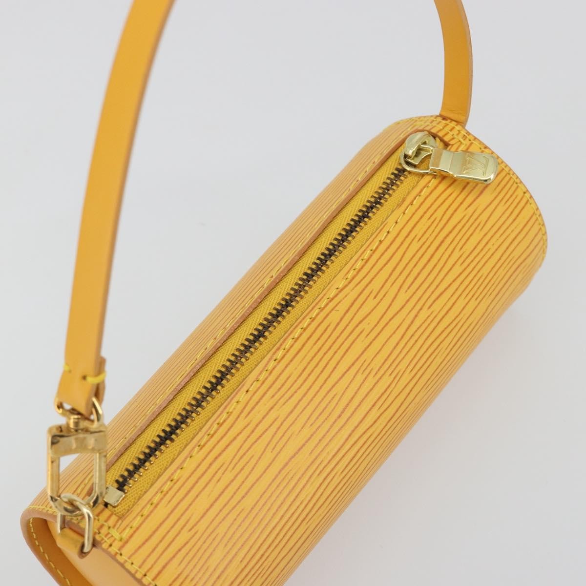Louis Vuitton Soufflot Pochette Epi Leather, Yellow, Leather, Clutch