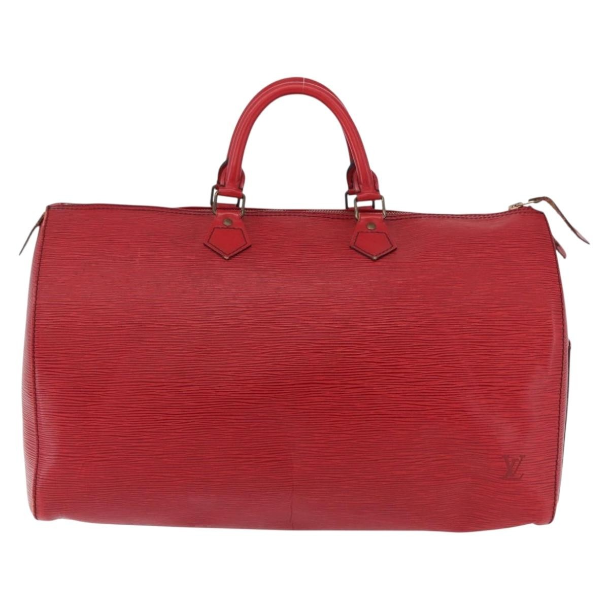 Louis Vuitton Speedy Epi Leather, Red, Leather, Handbag