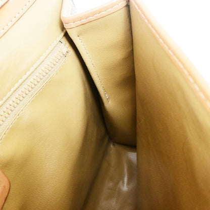 Celine Vintage Macadam Canvas and Leather, Brown, Canvas, Shoulder Bag