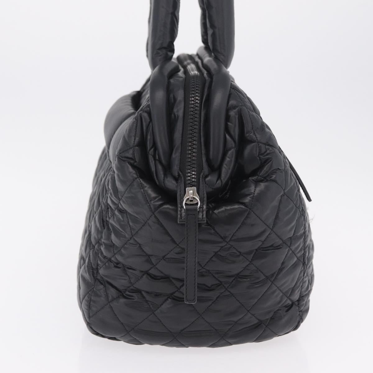 Chanel Coco Cocoon Bowling Quilted Nylon, Black, Nylon, Handbag