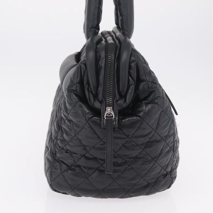 Chanel Coco Cocoon Bowling Quilted Nylon, Black, Nylon, Handbag