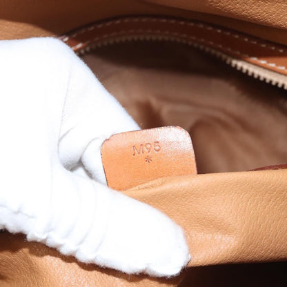 Celine Macadam Macadam with leather, Brown, Canvas, Handbag