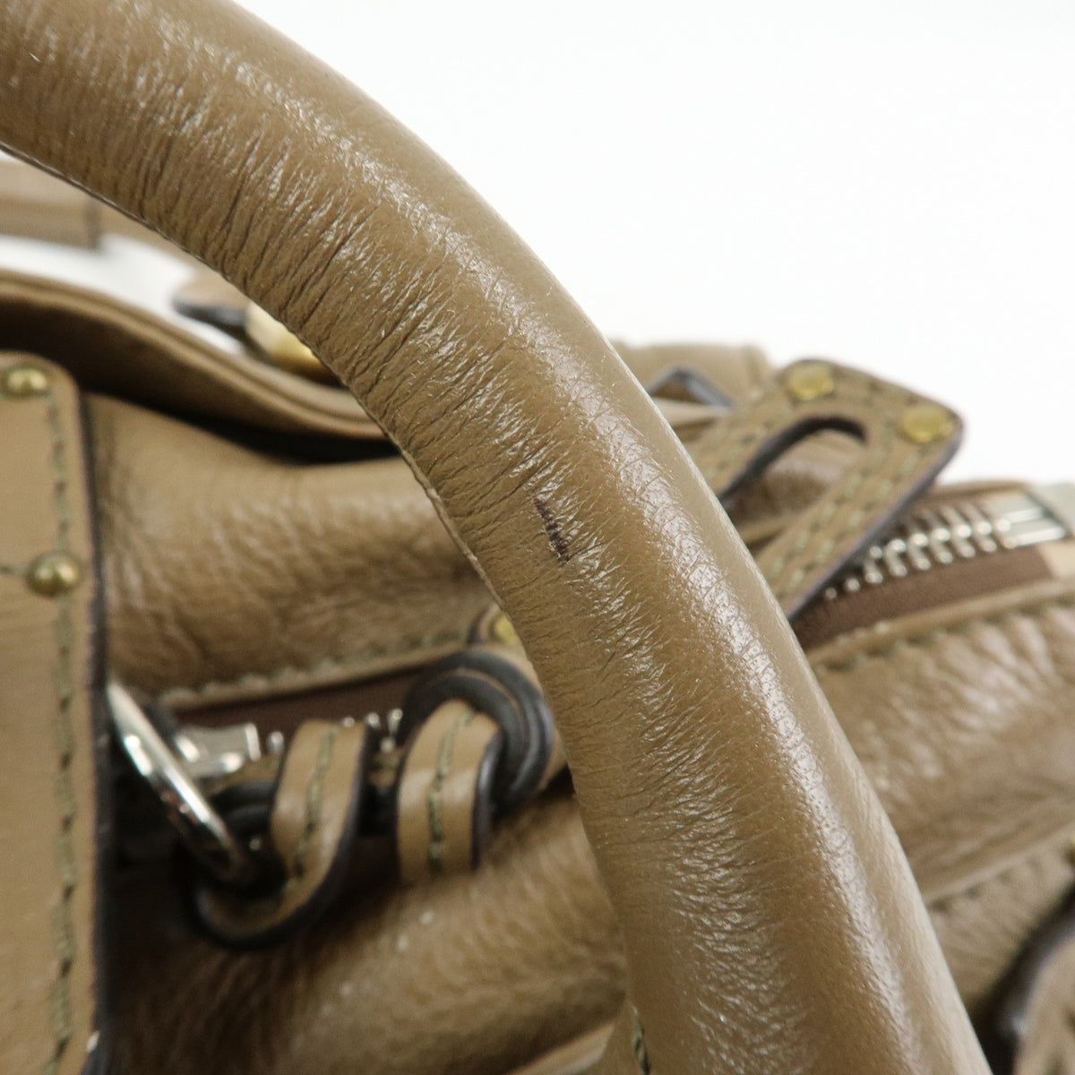 Chloe Paddington Leather, Brown, Leather, Tote Bag