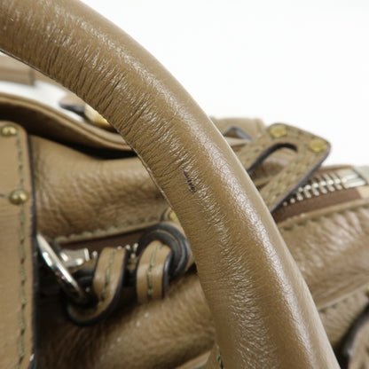 Chloe Paddington Leather, Brown, Leather, Tote Bag