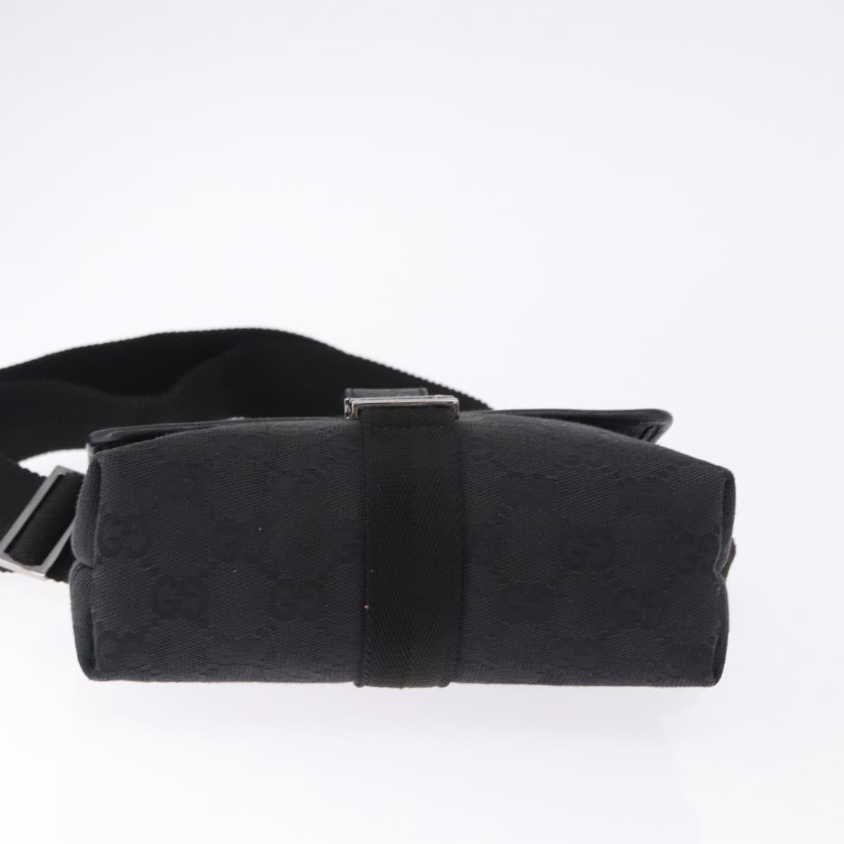 Gucci Buckle Waist GG Canvas and leather, Black, Canvas, Clutch