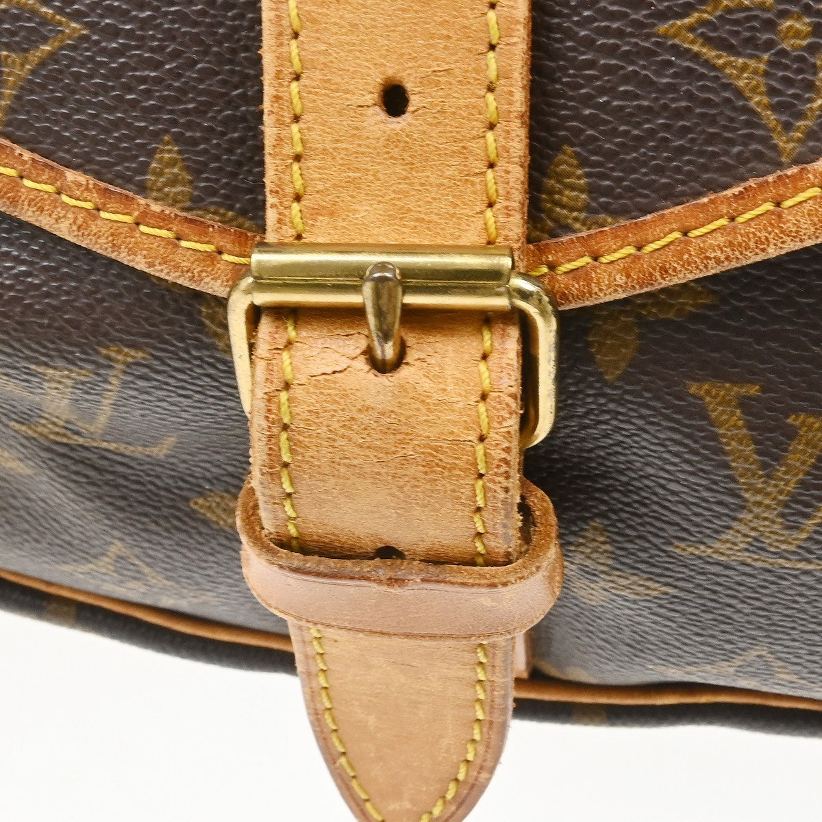 Louis Vuitton Saumur Monogram Canvas, Brown, Canvas, Shoulder Bag