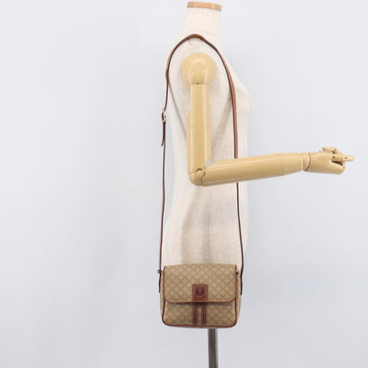 Celine Macadam Shoulder Canvas, Beige, Canvas, Crossbody Bag