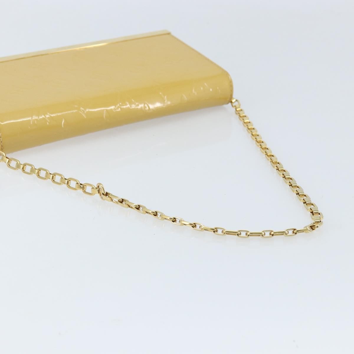 Louis Vuitton Ana Monogram Vernis, Yellow, Patent Leather, Handbag