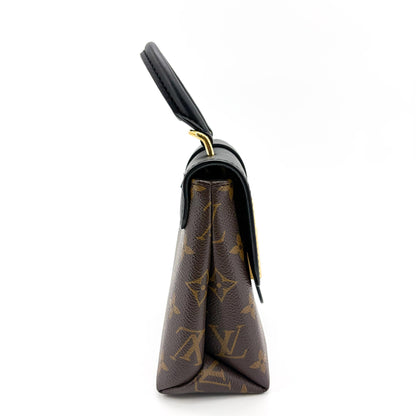 Louis Vuitton Locky Monogram Canvas with Leather, Black, Canvas, Handbag
