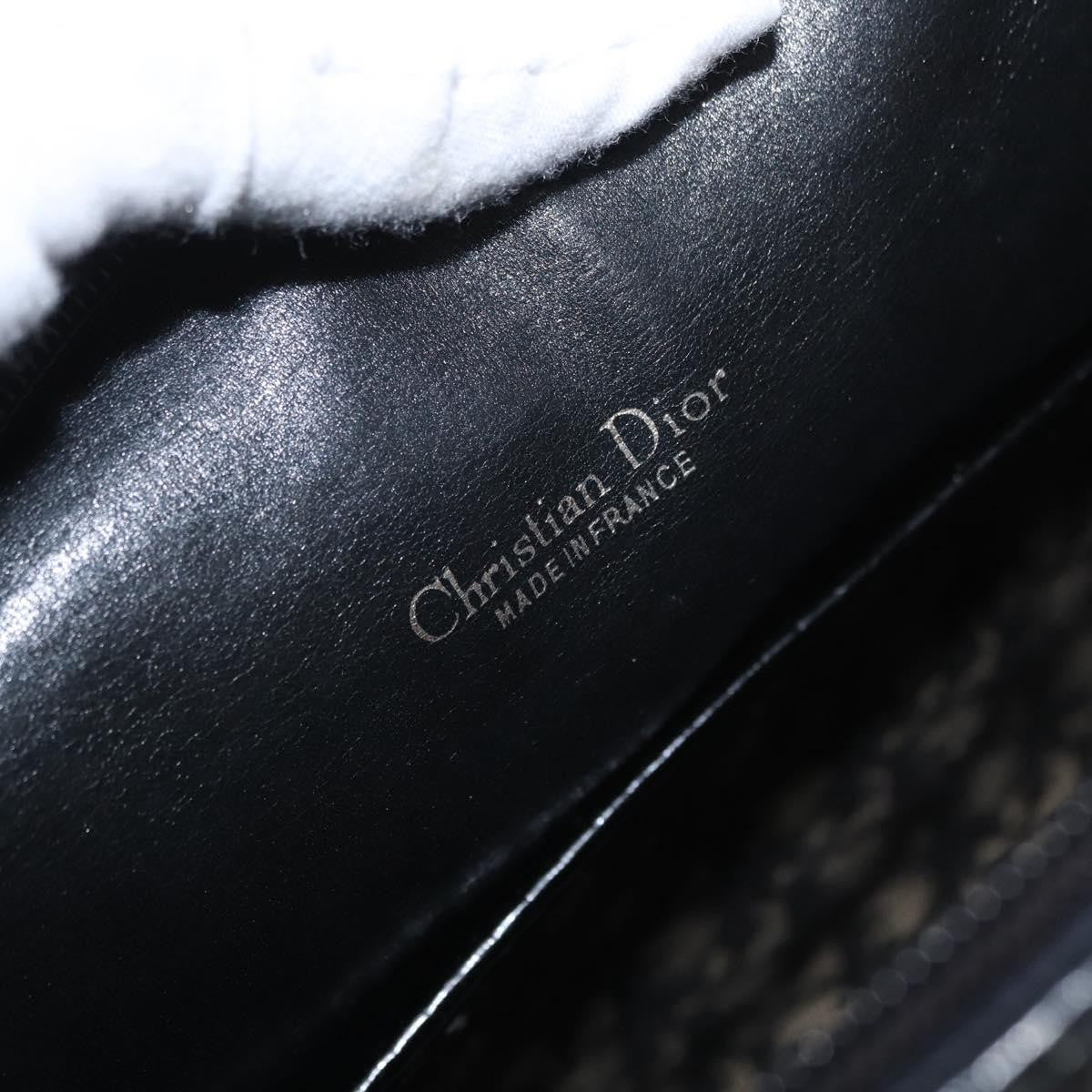 Christian Dior Vintage Trotter Romantique Boston Diorissimo Coated Canvas, Navy, Canvas, Shoulder Bag