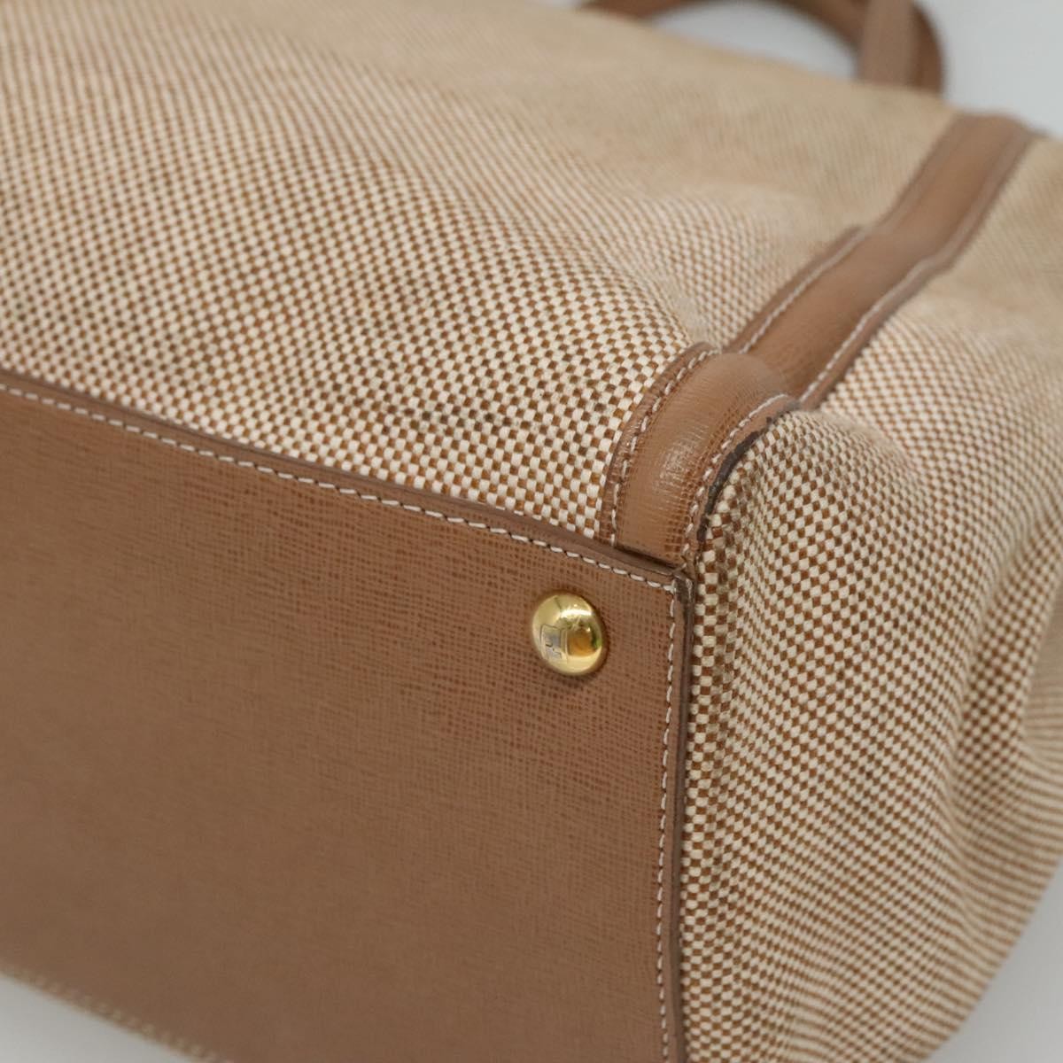 Fendi 2Jours Canvas, Beige, Canvas, Tote Bag