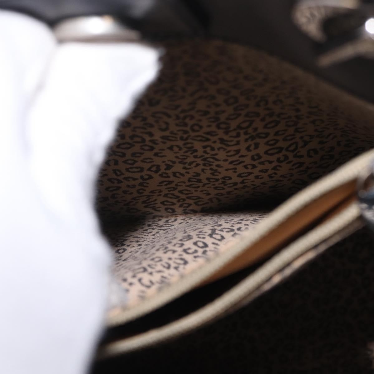 Cartier Panthère Shoulder Leather, Black, Leather, Shoulder Bag