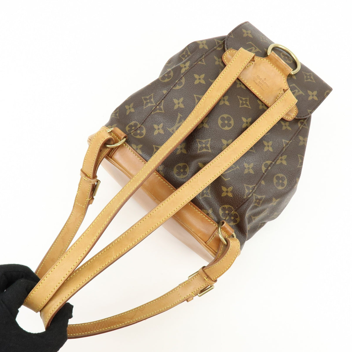 Louis Vuitton Vintage Montsouris Monogram Canvas, Brown, Canvas, Backpack