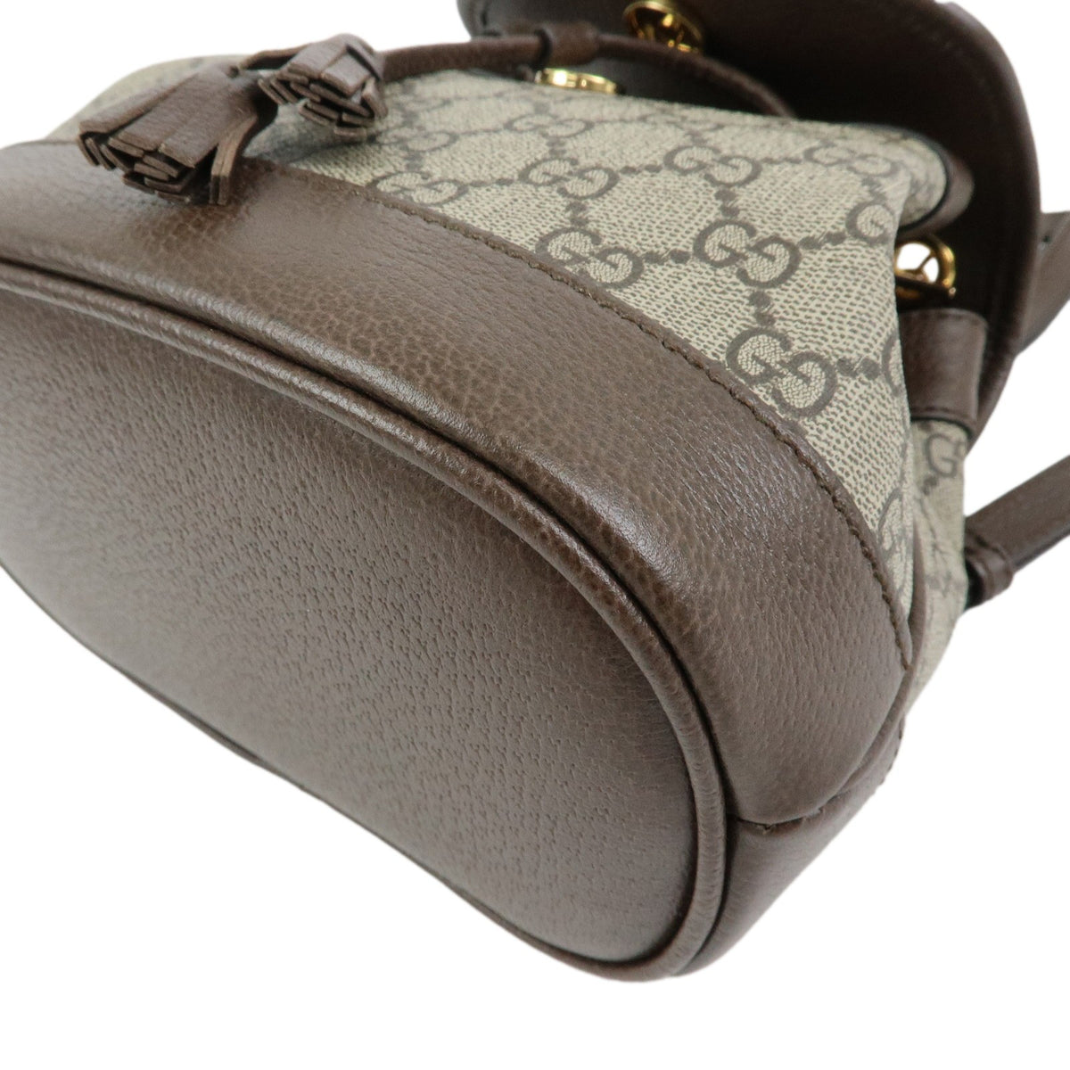 Gucci Ophidia Flap GG Coated Canvas with Leather, Beige, Canvas, Shoulder Bag