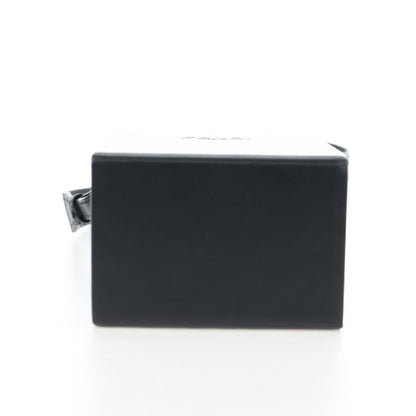 Fendi Logo Vertical Box Leather, Black, Leather, Shoulder Bag