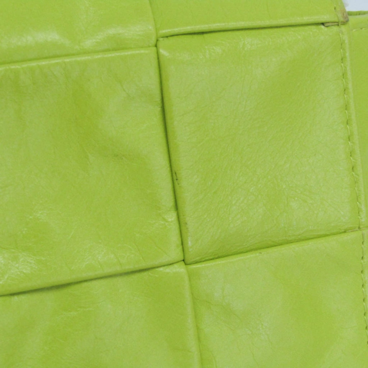 Bottega Veneta Cassette Leather, Green, Leather, Clutch