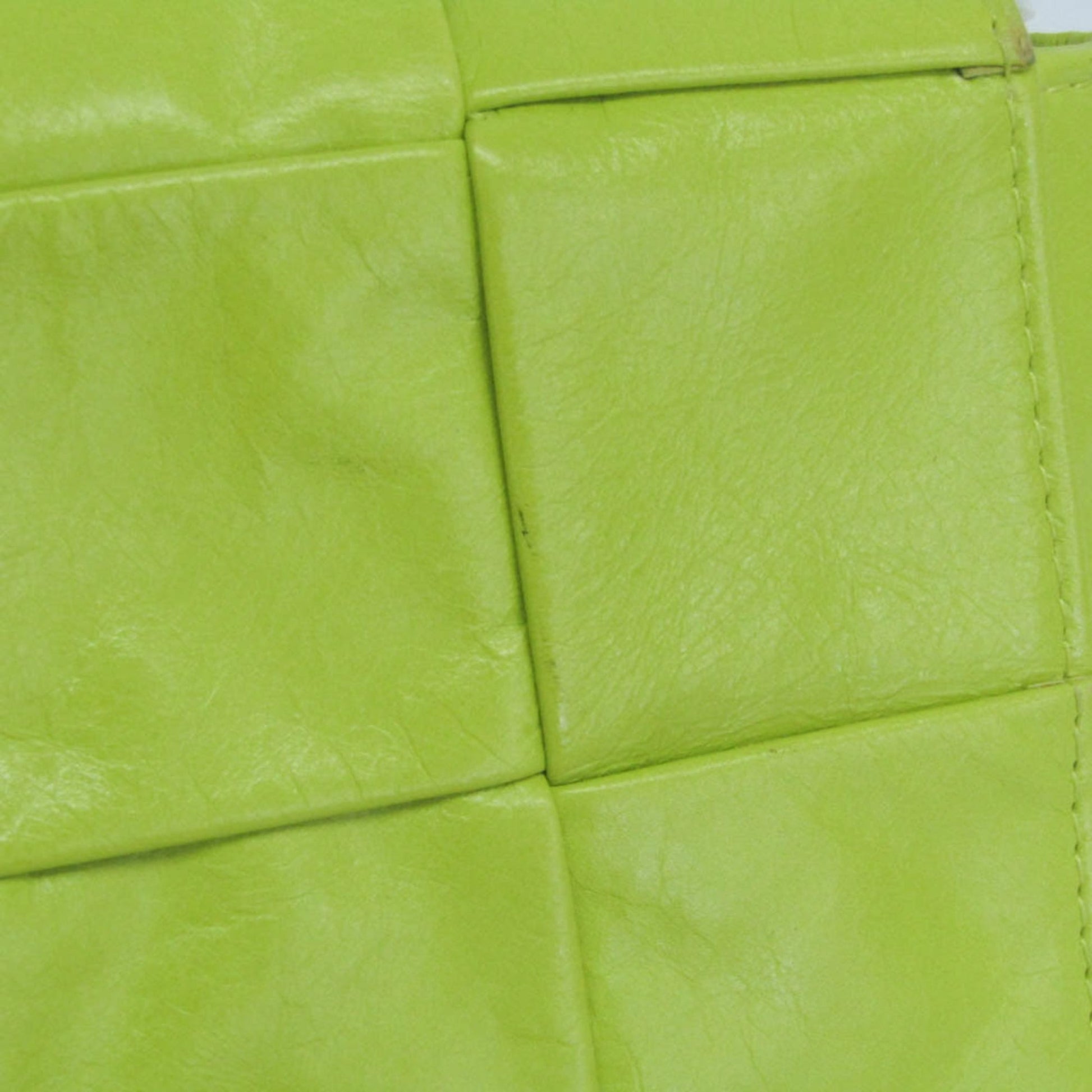 Bottega Veneta Cassette Leather, Green, Leather, Clutch