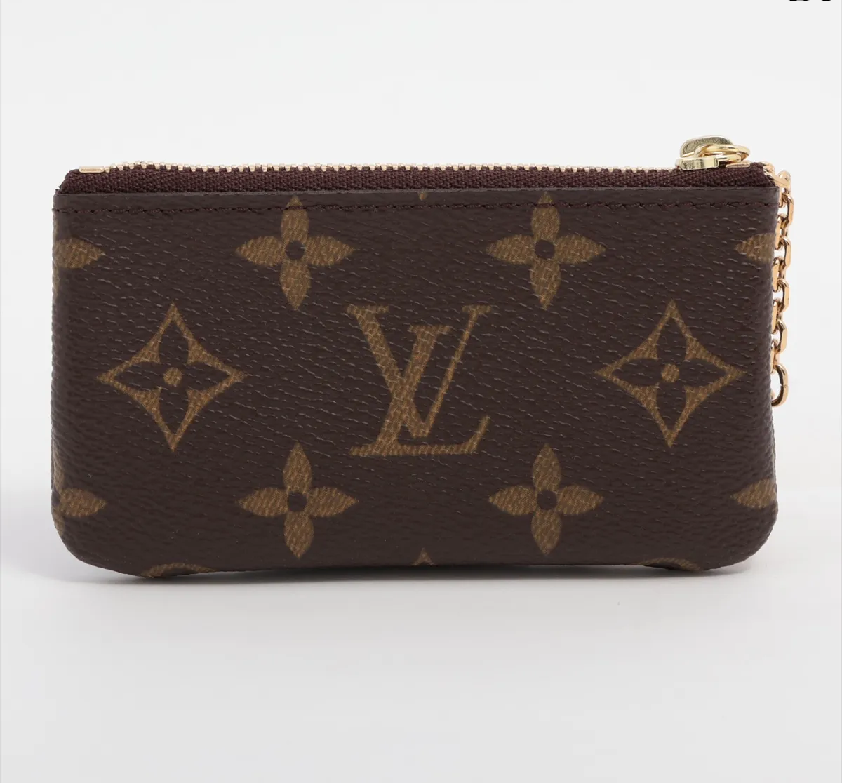 Louis Vuitton Pochette Clés Monogram Canvas, BROWN, CANVAS, Charms and Keychains