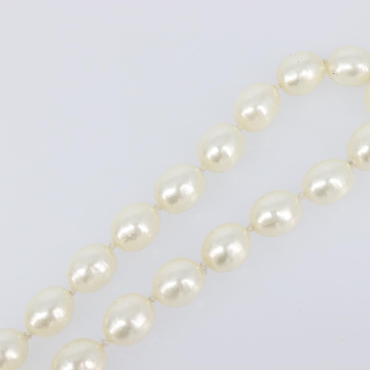 Chanel CC Pearl Metal and Pearls, White, Pearl, Necklace