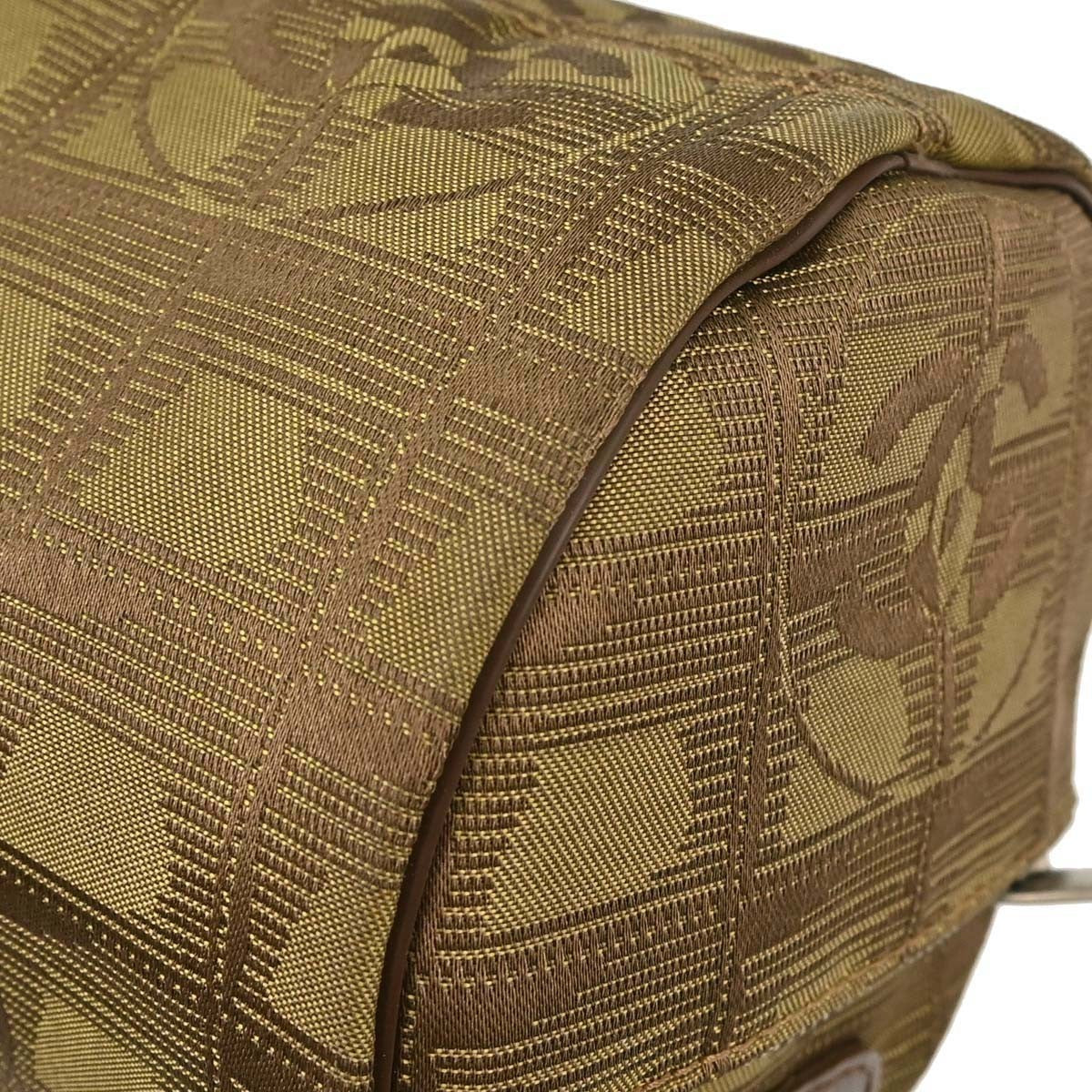 Chanel Travel Line Barrel Nylon, Khaki, Nylon, Travel Bag