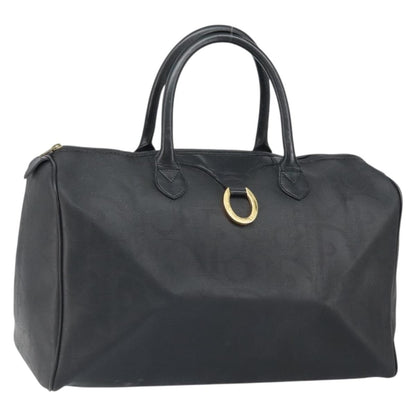 Christian Dior Vintage Trotter Boston Canvas, Black, Canvas, Travel Bag