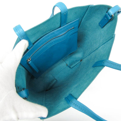 Celine Vertical Cabas All Over Logo Print Leather, Blue, Leather, Tote Bag