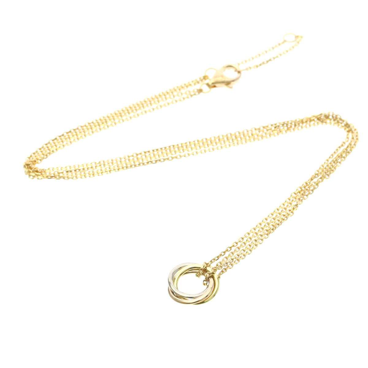 Cartier Trinity Choker 18K Tricolor Gold, Gold, Gold, Necklace