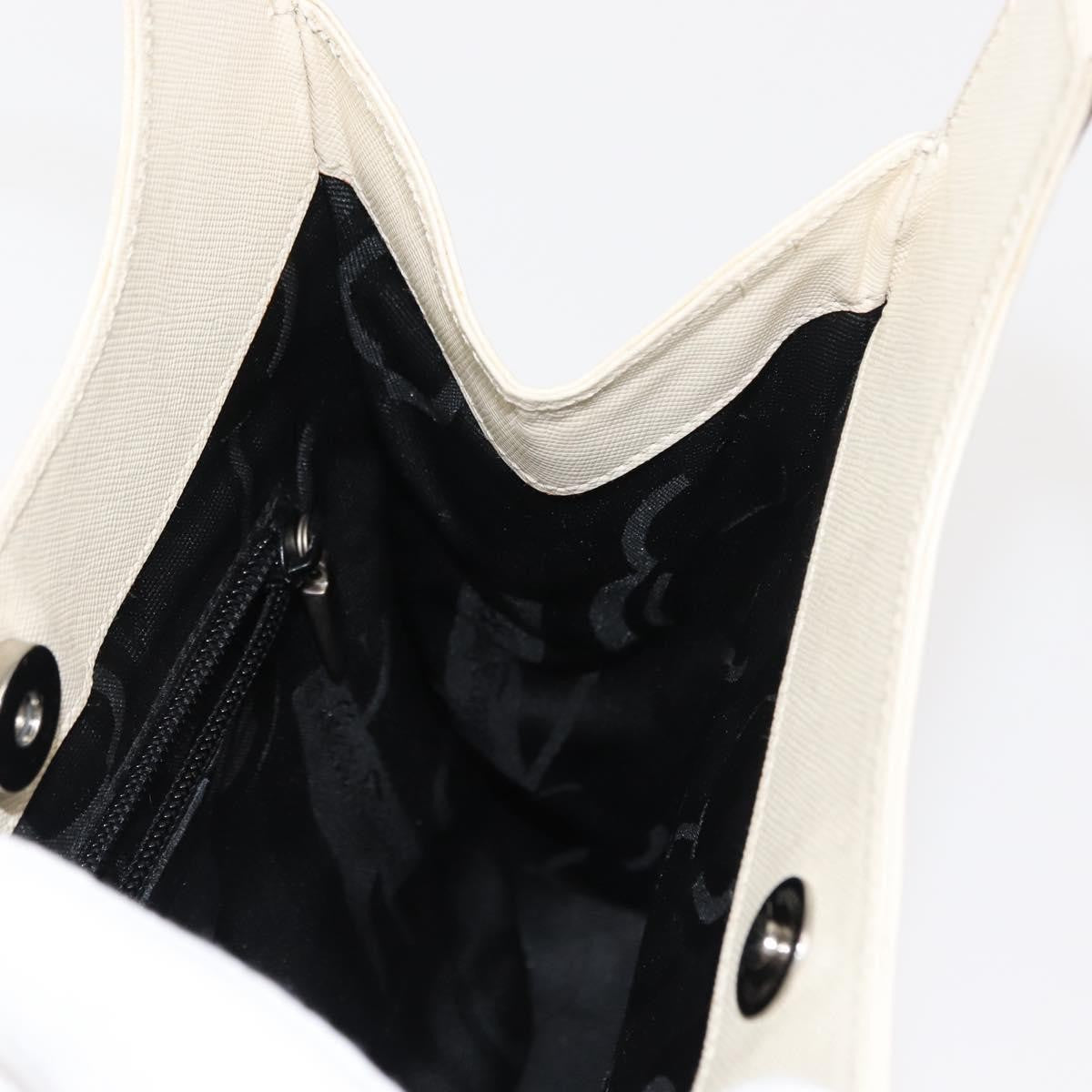 Salvatore Ferragamo Shoulder Leather, Ecru, Leather, Shoulder Bag