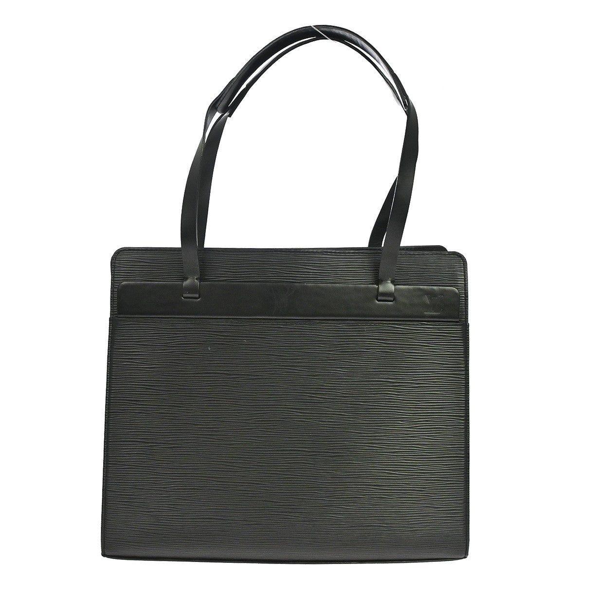 Louis Vuitton Croisette Epi, Black, Leather, Handbag