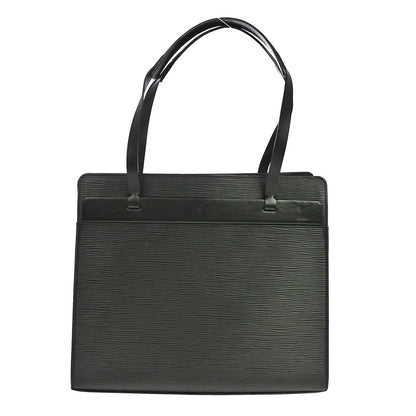 Louis Vuitton Croisette Epi, Black, Leather, Handbag