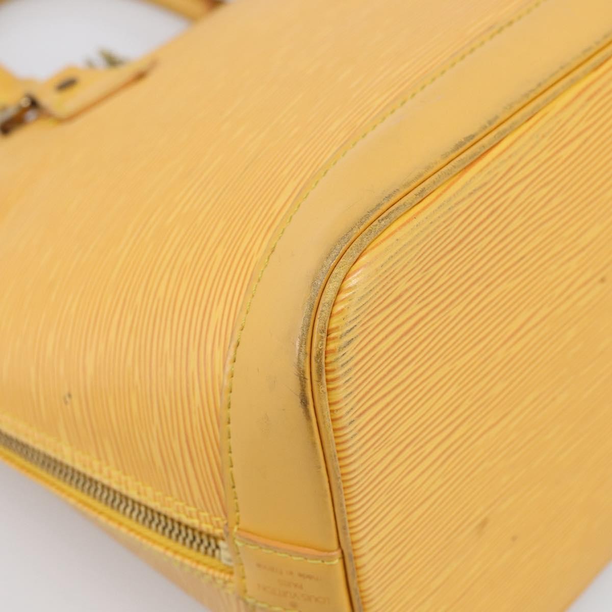 Louis Vuitton Vintage Alma Epi Leather, Yellow, Leather, Handbag