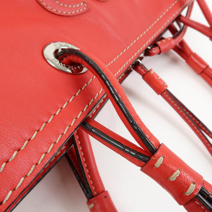 Loewe Anagram Leather, Red, Leather, Tote Bag