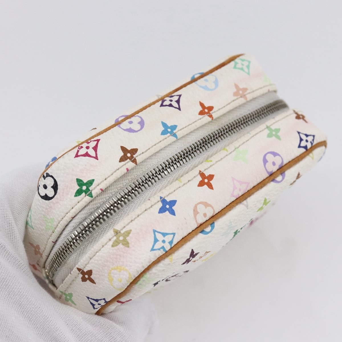 Louis Vuitton Wapity Trousse Monogram Multicolor, White, Canvas, Clutch