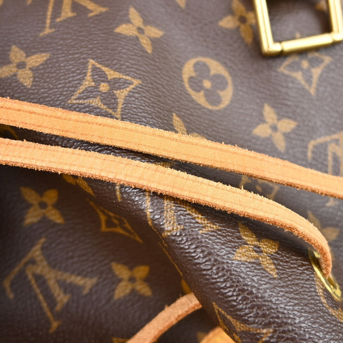 Louis Vuitton Vintage Montsouris Monogram Canvas, Brown, Canvas, Backpack