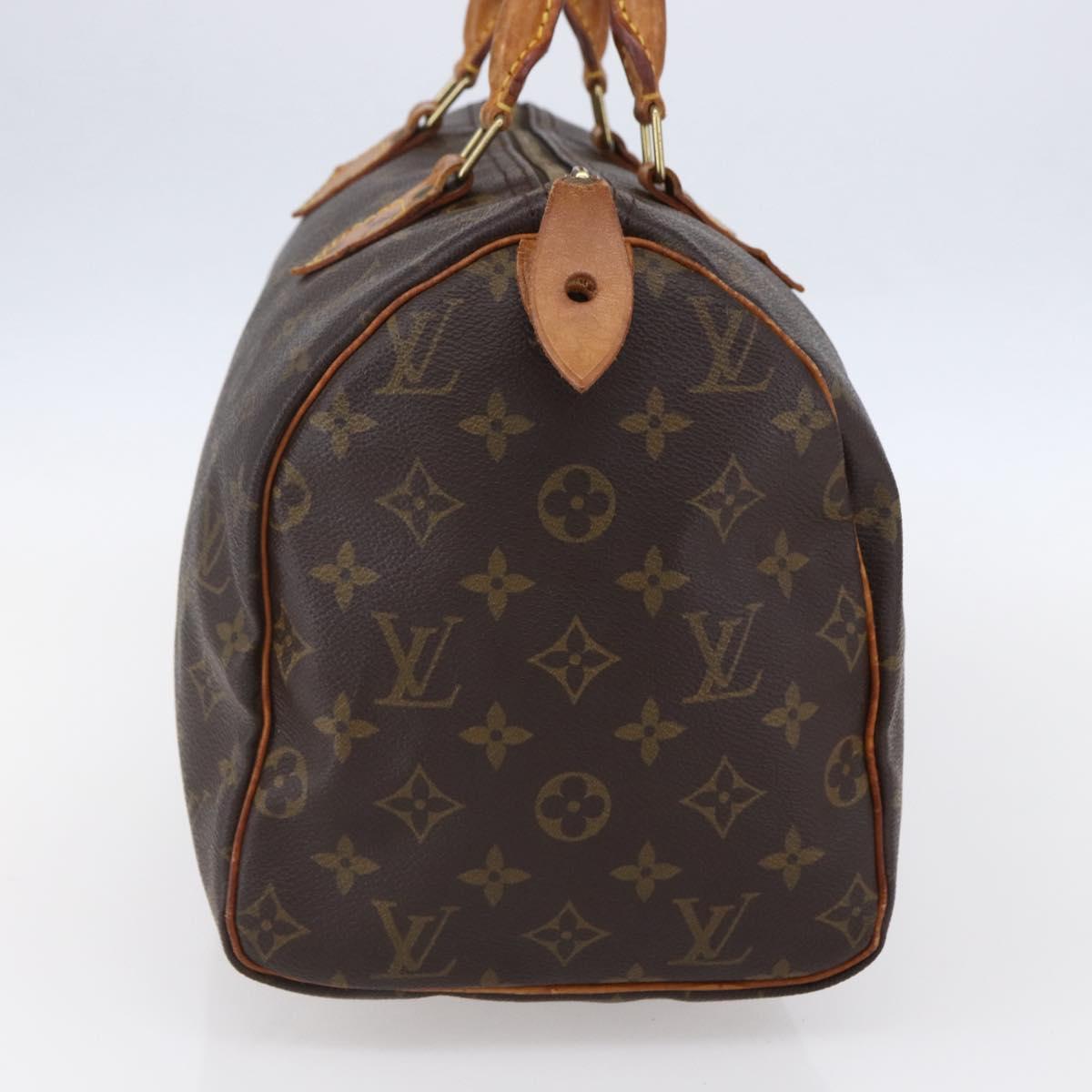 Louis Vuitton Speedy Handbag Monogram Canvas, BROWN, CANVAS, Handbag