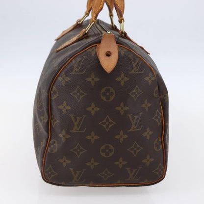 Louis Vuitton Speedy Handbag Monogram Canvas, BROWN, CANVAS, Handbag