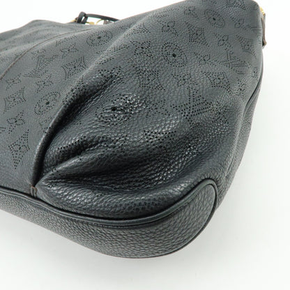 Louis Vuitton Selene Mahina Leather, Black, Leather, Handbag