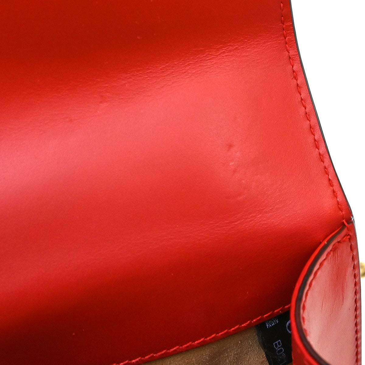 Gucci Sylvie Chain Leather, Red, Leather, Shoulder Bag