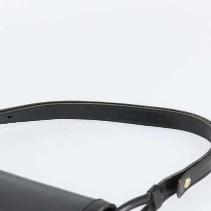 Christian Dior Shoulder Leather, Black, Leather, Shoulder Bag